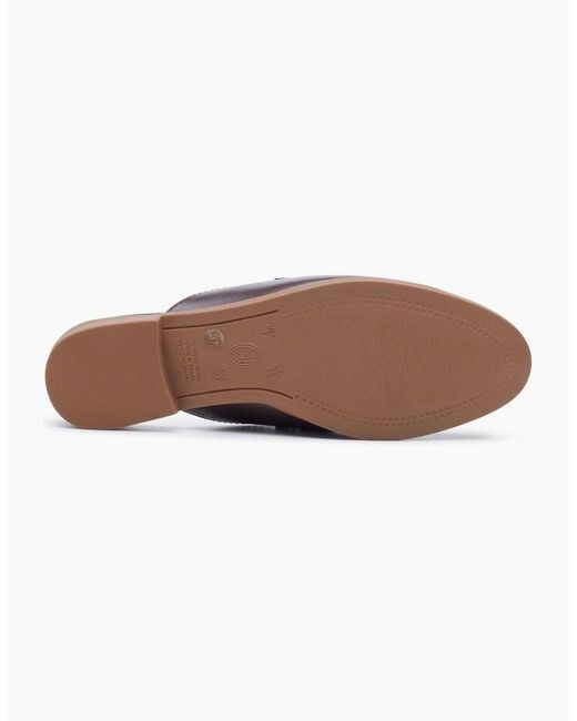 Hush Puppies Brown Calla Leather Chocolate Mules
