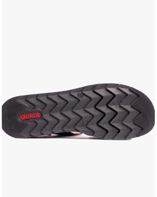 Rieker Brown V7951 Cross Strap Sandals