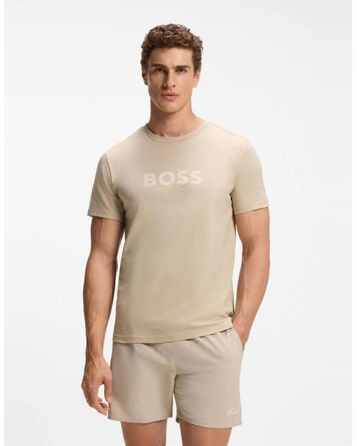 Boss Natural T-Shirt Rn 10249533 01 for men