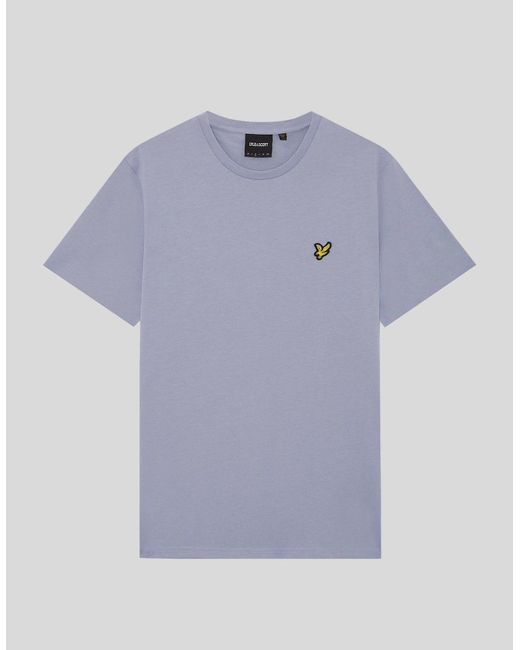 Lyle & Scott Blue Cotton Crew Neck T-Shirt for men