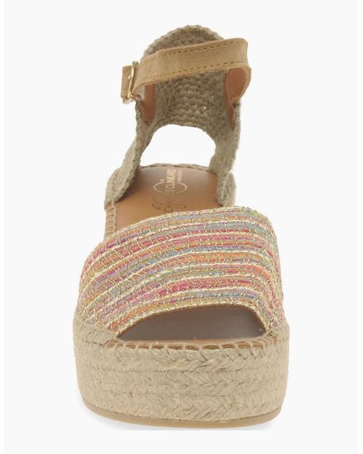 Toni Pons Metallic Ivet Espadrille Wedge Sandals
