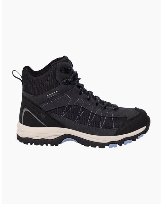 Trespass Black Ladies Scree Suede Mid Cut Boots