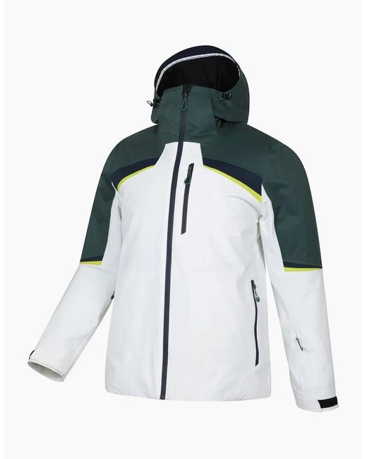 Mountain Warehouse White Leo Extreme Ski Jacket for men