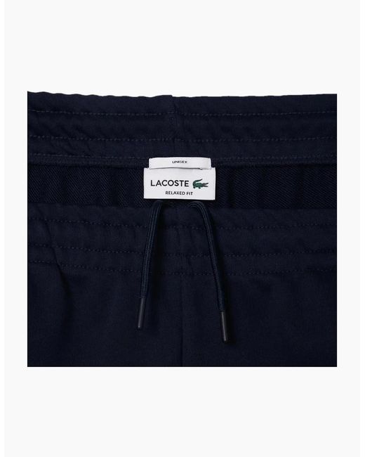 Lacoste Blue Xh0145 Crocodile Logo Solid Patterned Joggers for men