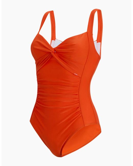 Regatta Orange Ladies Sakari Tummy Control One Piece Swimsuit