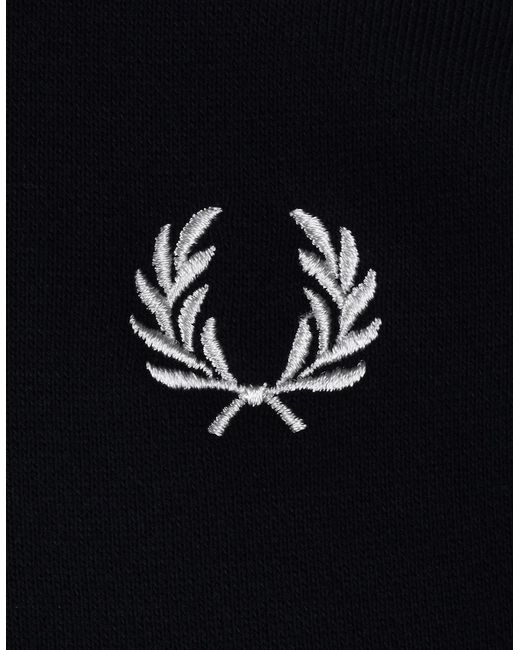 Fred Perry Blue Half Zip Sweatshirt for men