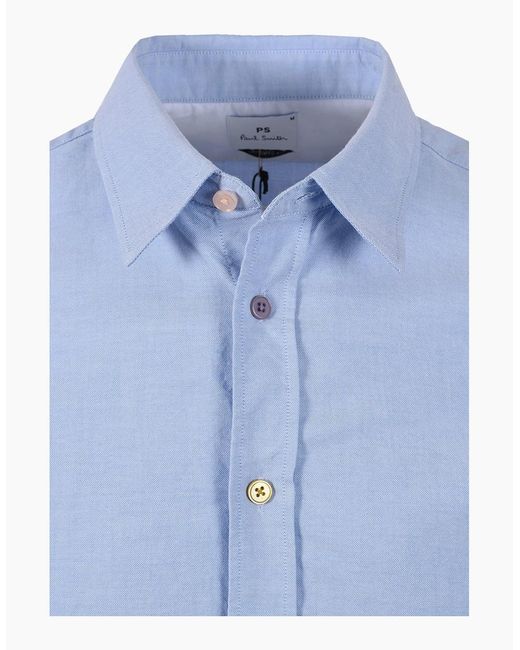 Paul Smith Blue Tailored Fit Shirt Light for men