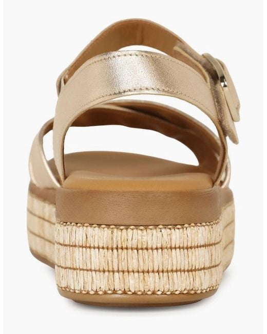 Gabor Metallic Wick Platform Sandal