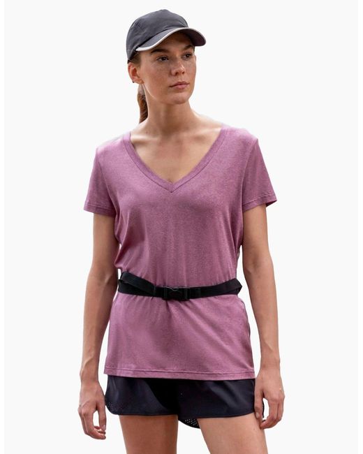 Mountain Warehouse Purple Ladies Vitality V Neck T-Shirt