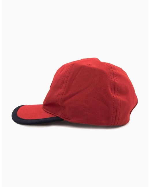 Moncler Red Junior Logo Cap for men