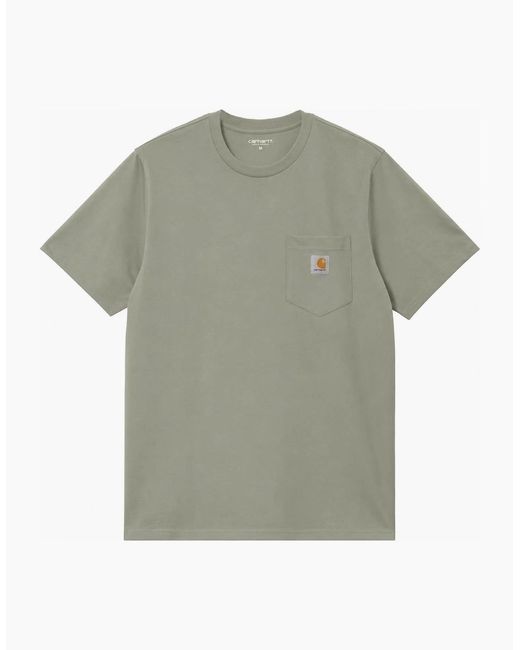 Carhartt Green Pocket T-Shirt Shady for men