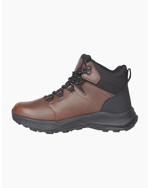 Mountain Warehouse Brown Exploration Leather Waterproof Walking Boots for men