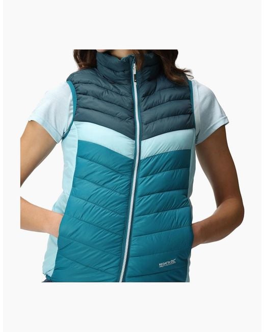 Regatta Blue Ladies Harrock Ii Baffled Gilet
