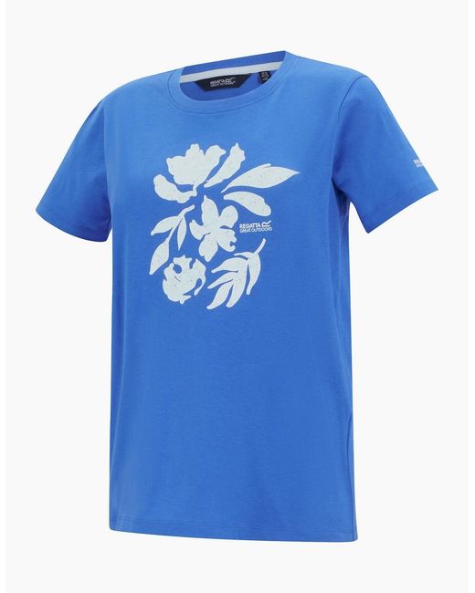 Regatta Blue Ladies Filandra Vx Flower Silhouette T-Shirt