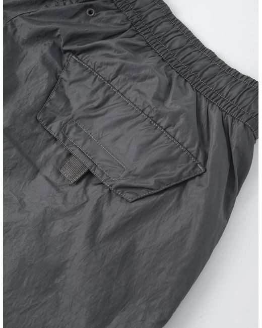 Stone Island Gray Faded Camo Swimshorts for men
