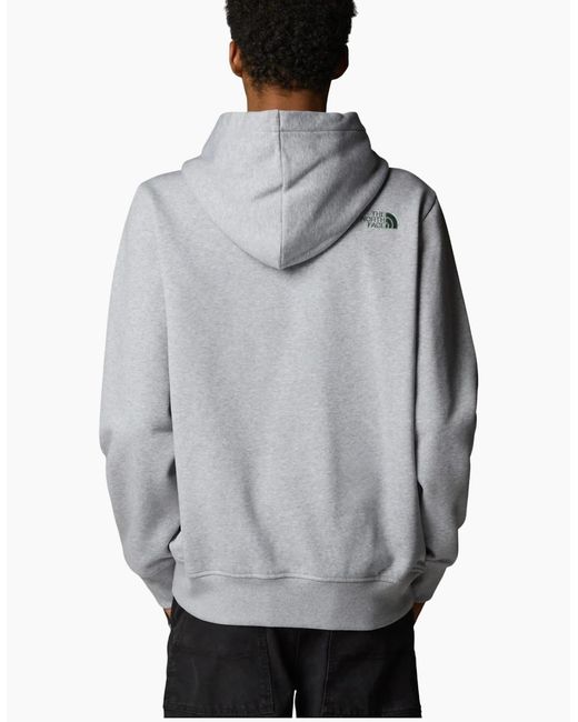 The North Face Gray Drew Peak Hoodie Casual Sweatshirts Overhead Pullover Hoody for men