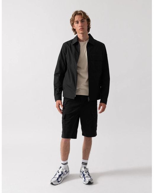 Belstaff Black Cargo Overshirt for men