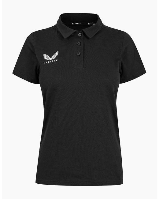 Castore Black Short Sleeve Polo Shirt
