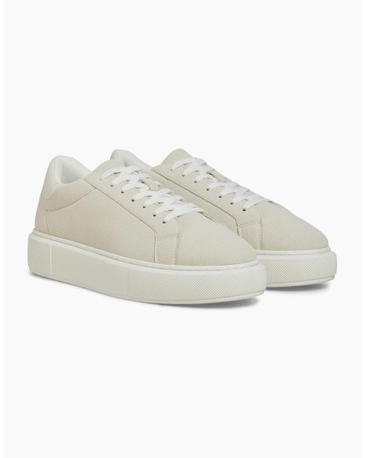 Jack & Jones White Aspire Cupsole Polyurethane Moonbeam Trainers for men