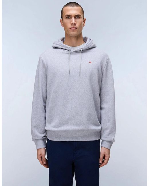 Napapijri Blue Balis French Terry Hoodie for men