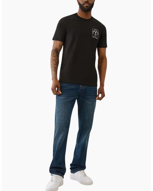 True Religion Black 700668 T Shirts for men