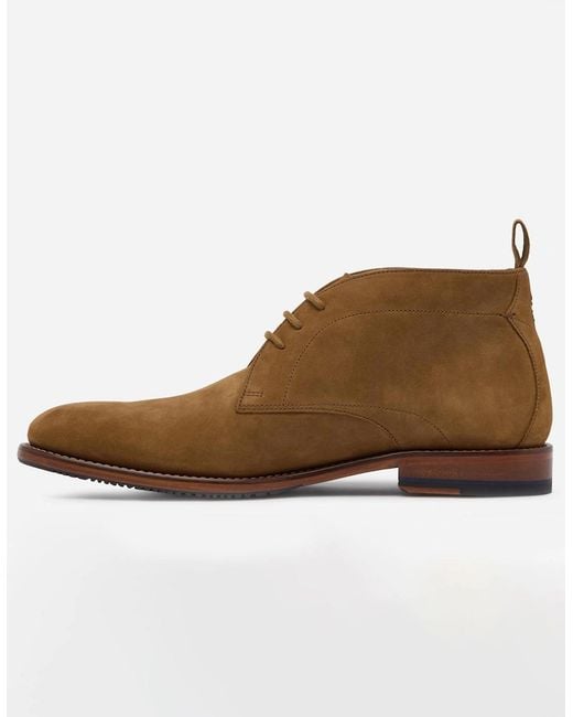 Oliver Sweeney Brown Farleton Nubuck Chukka Boots for men