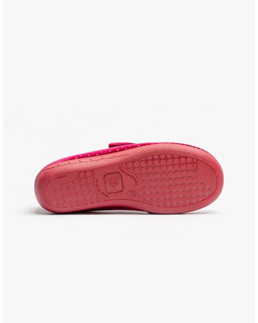 Lotus Red Janet Slippers Bordo