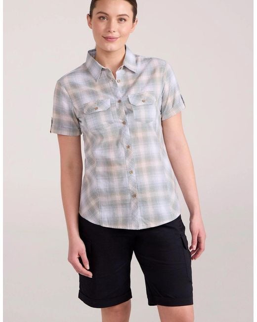 Mountain Warehouse Pink Ladies Cotton Holiday Shirt