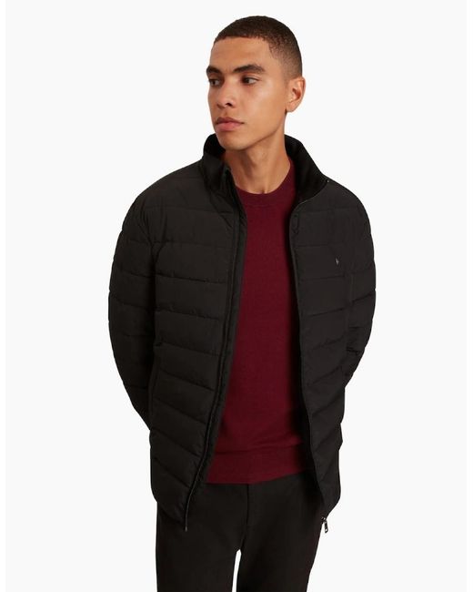 Ted Baker Black Quilted Lightweight Jacket for men