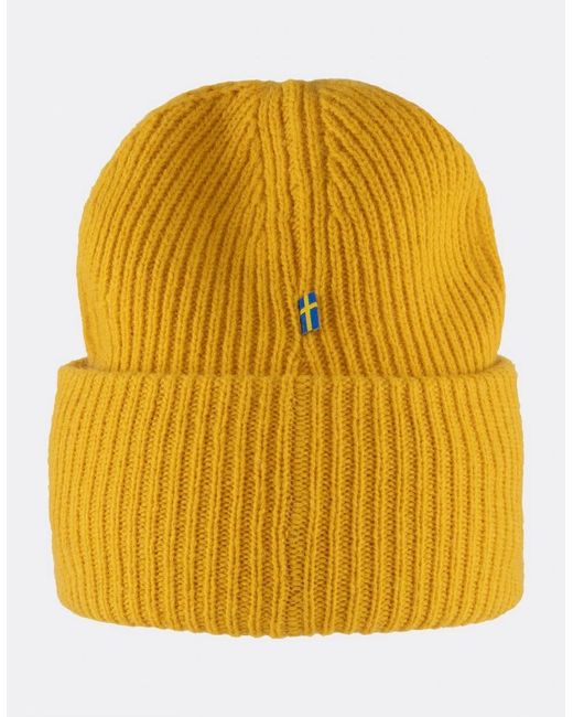 Fjallraven Yellow 1960 Logo Beanie