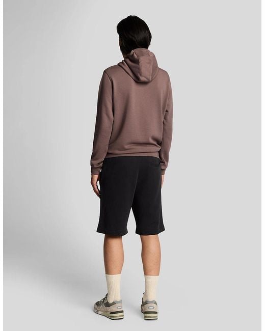 Lyle & Scott Black Superfine Cotton Sweat Shorts for men