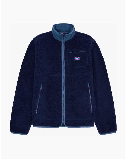 Reebok Blue Rb1522 Sherpa Jacket for men