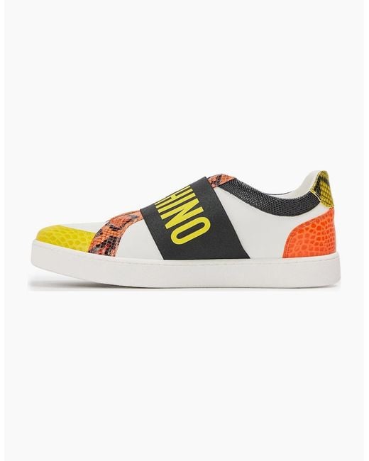 Moschino White Low Top Trainers for men
