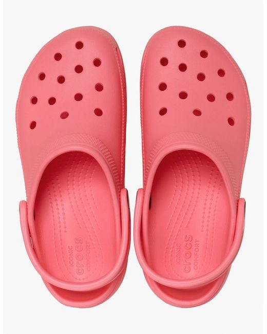 CROCSTM Pink 206750 Classic Platform Clogs Guava