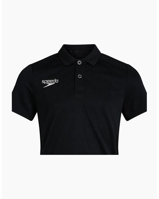 Speedo Black Ladies Club Dry Polo Shirt