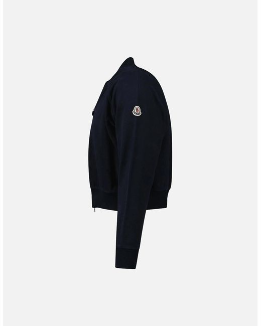 Moncler Blue Classic Bomber Jacket