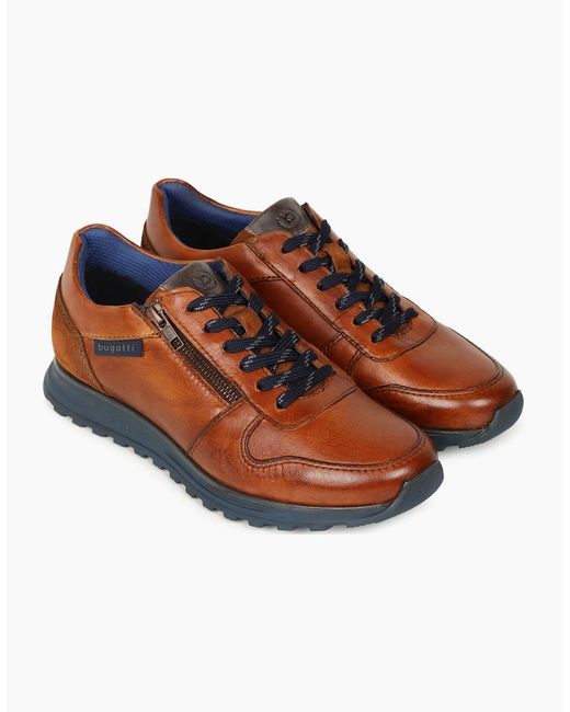 Bugatti Brown Crome Trainers for men