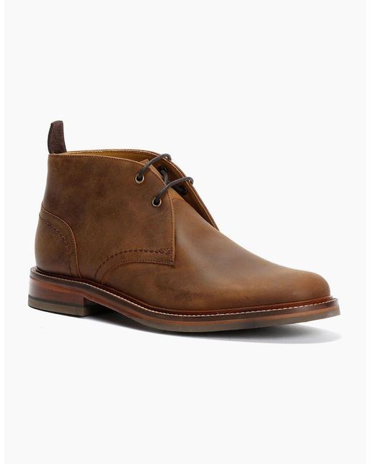 Chapman & Moore Brown Country Chukka Leather Choco Boots for men