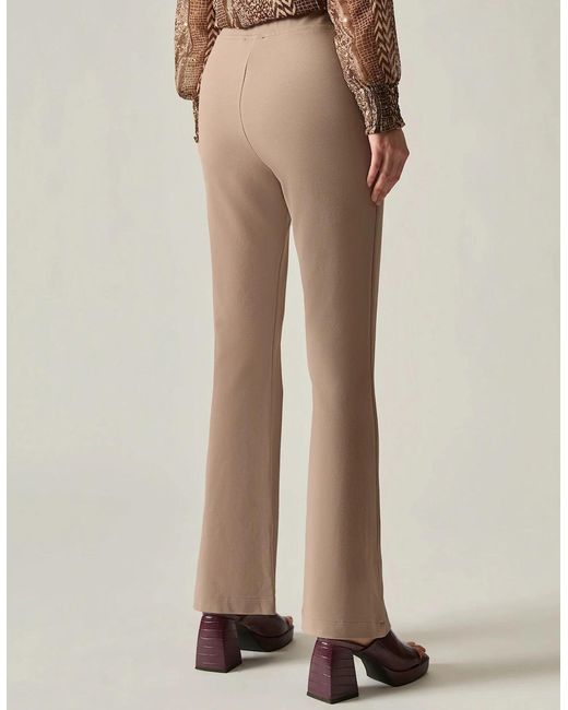 James Lakeland Natural Taupe Bootleg Trousers