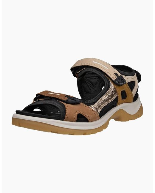 Ecco Black Offroad Nubuck Outdoor Walking Sandals