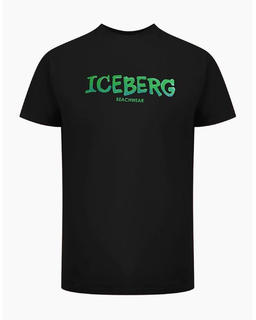 Iceberg Black Ice Bold Logo T-Shirt for men