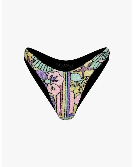 Oceanus Black Talia Bikini Bottoms