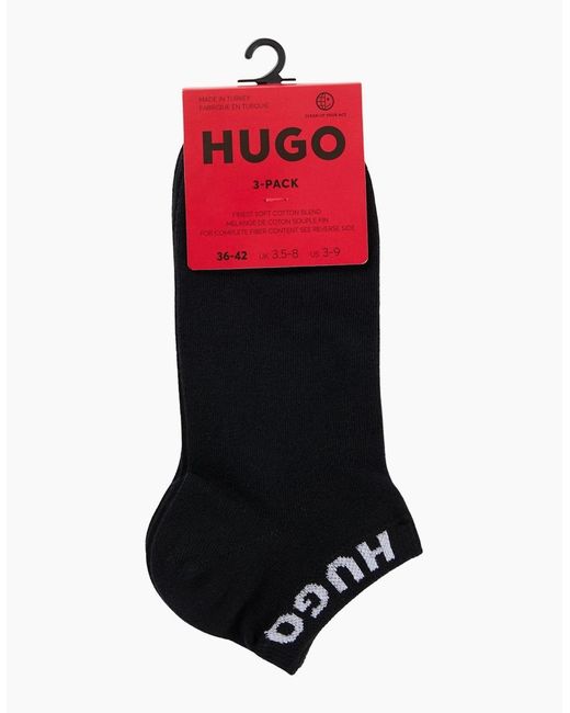 Boss Black 3-Pack Classic Logo Trainer Socks