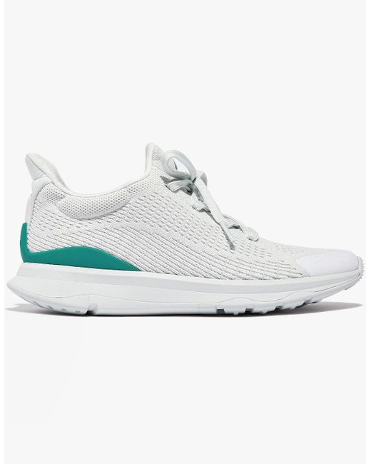 Fitflop White Vitamin Ffx Color-Pop Sports Trainers Seafoam/Tahiti