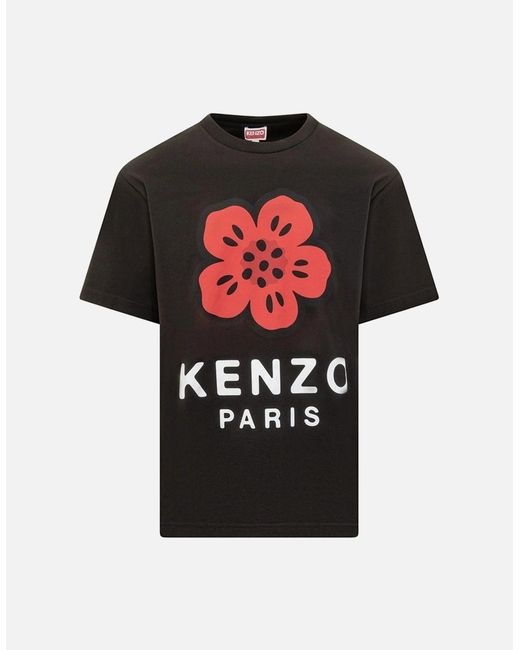 KENZO Black Boke Flower 2.0 Printed T-Shirt for men