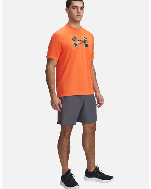 Under Armour Blue Technical Wordmark Woven Shorts for men