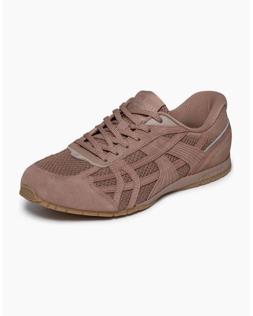 Skechers Brown Retro Lite Oshare Leather Trainers