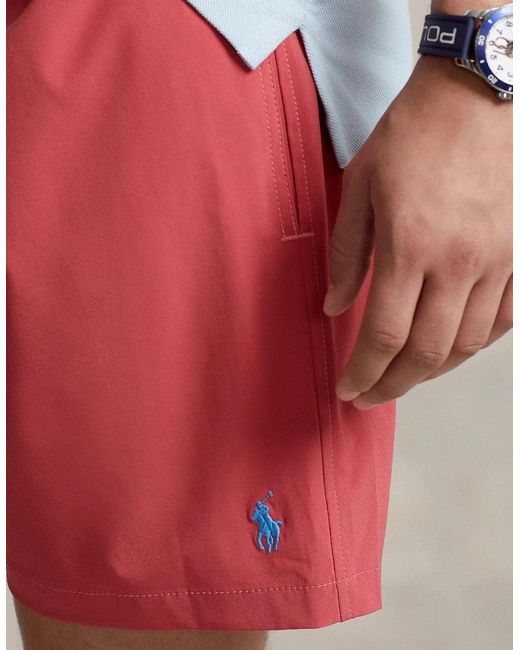 Polo Ralph Lauren Red Traveller Swim Shorts 053 Antucket for men