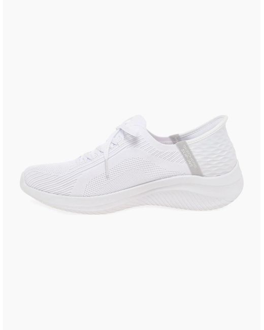 Skechers White Slip