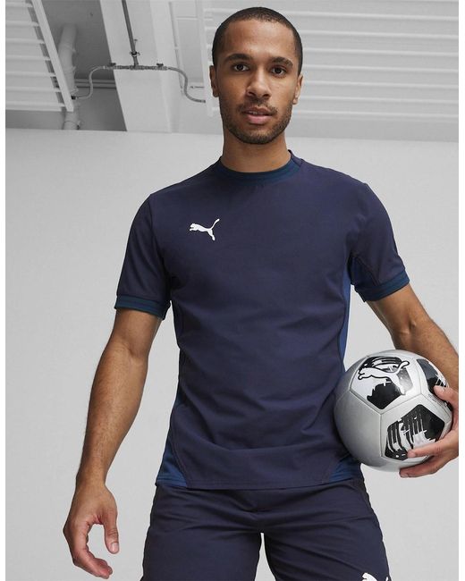 PUMA Blue Teamfinal Jersey T-Shirt for men